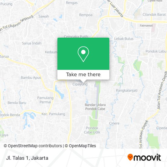 Jl. Talas 1 map