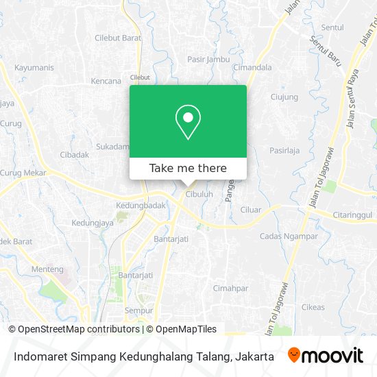 Indomaret Simpang Kedunghalang Talang map