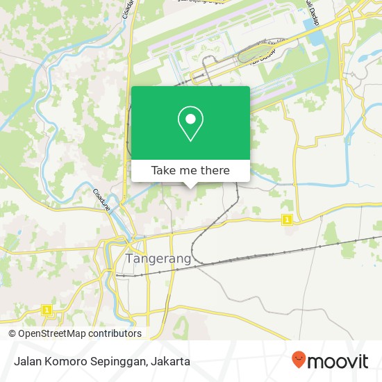 Jalan Komoro Sepinggan map
