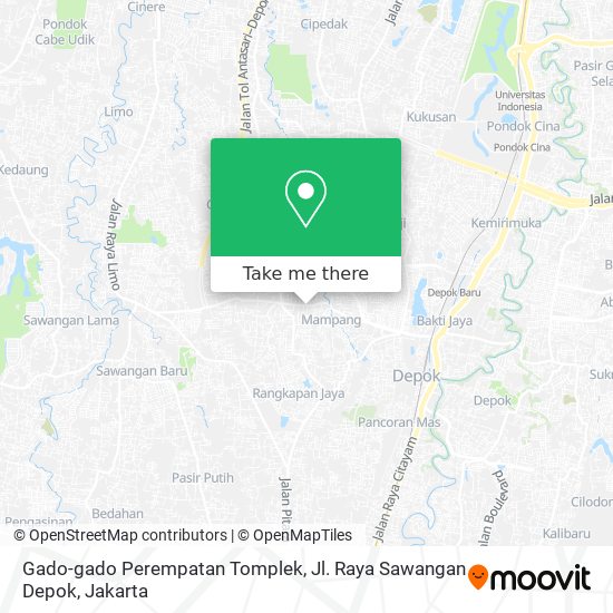 Gado-gado Perempatan Tomplek, Jl. Raya Sawangan Depok map