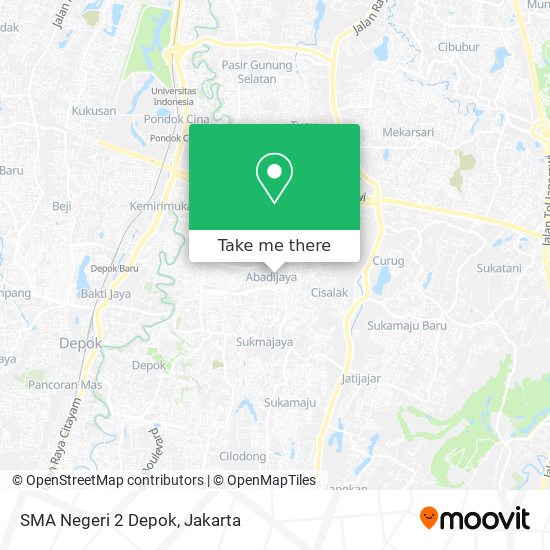 SMA Negeri 2 Depok map