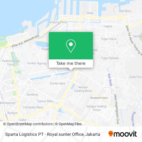 Sparta Logistics PT - Royal sunter Office map