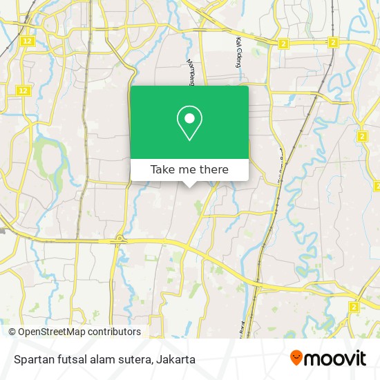 Spartan futsal alam sutera map