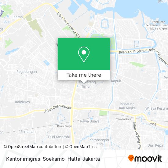 Kantor imigrasi Soekarno- Hatta map