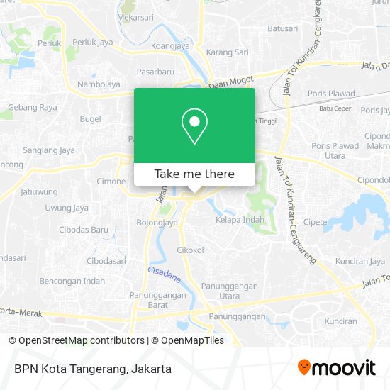 BPN Kota Tangerang map