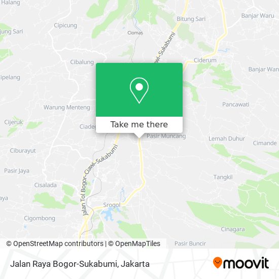 Jalan Raya Bogor-Sukabumi map