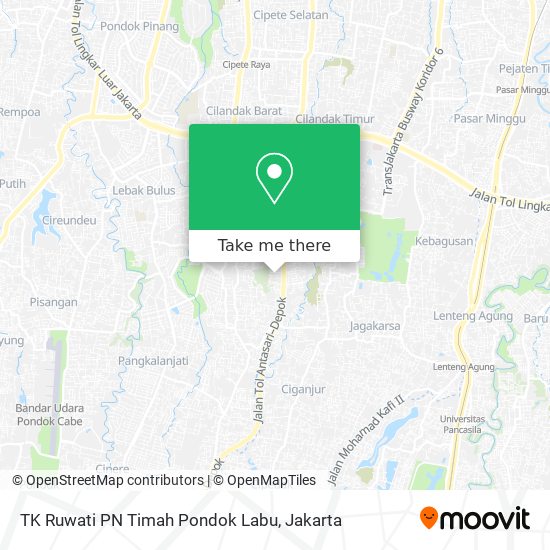 TK Ruwati PN Timah Pondok Labu map