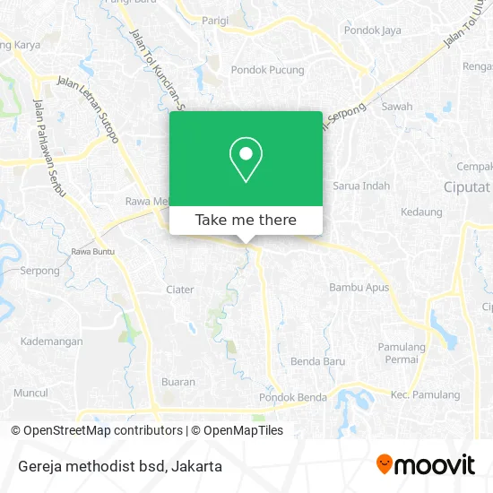 Gereja methodist bsd map