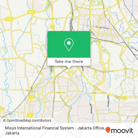 Misys International Financial System - Jakarta Office map
