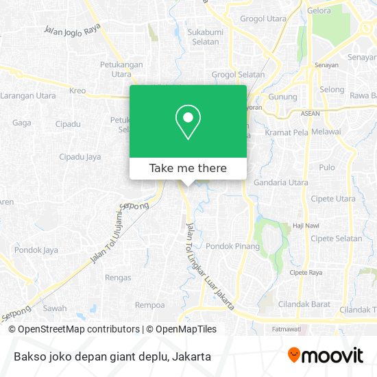 Bakso joko depan giant deplu map