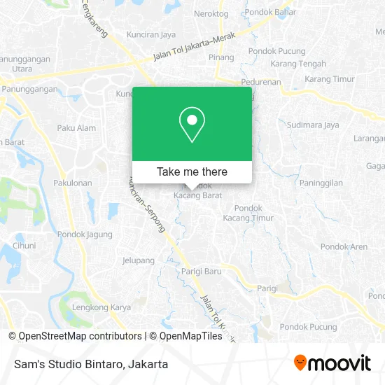 Sam's Studio Bintaro map