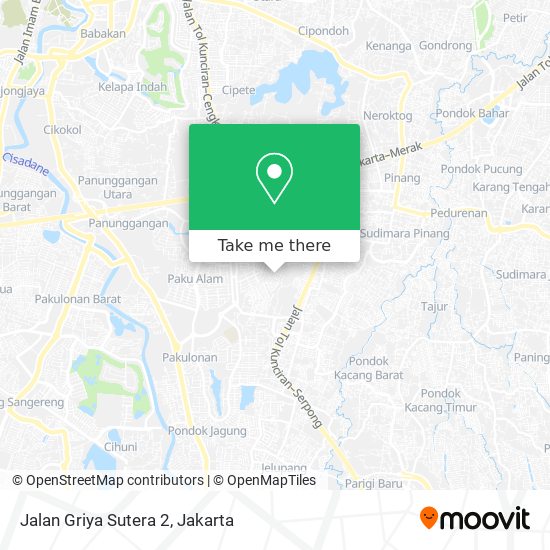 Jalan Griya Sutera 2 map