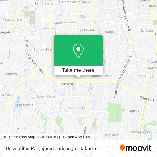 Universitas Padjajaran Jatinangor map