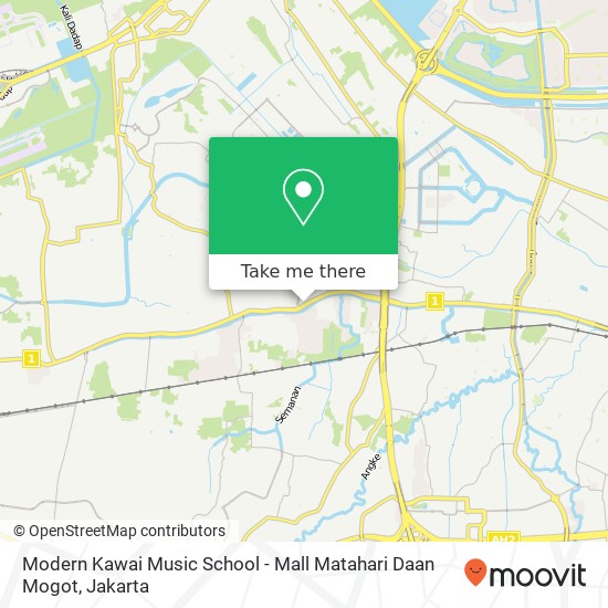 Modern Kawai Music School - Mall Matahari Daan Mogot map