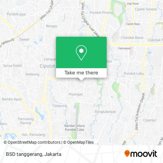 BSD tanggerang map