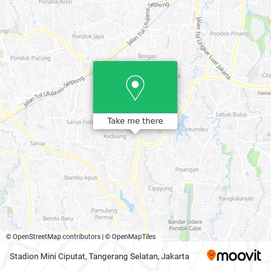 Stadion Mini Ciputat, Tangerang Selatan map