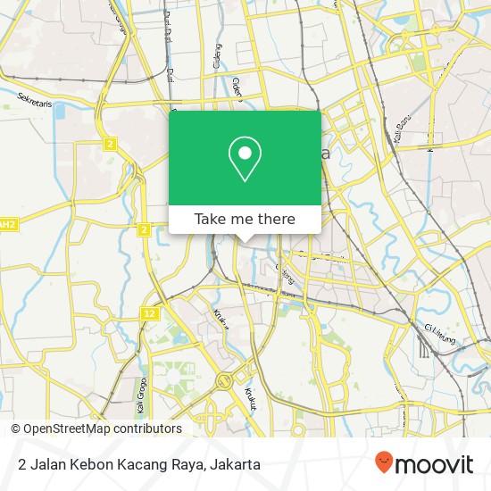 2 Jalan Kebon Kacang Raya map