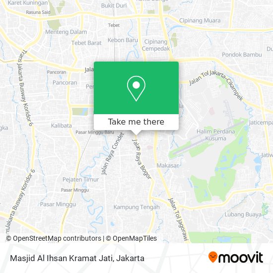 Masjid Al Ihsan Kramat Jati map