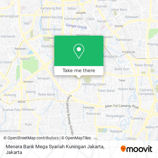 Menara Bank Mega Syariah Kuningan Jakarta map