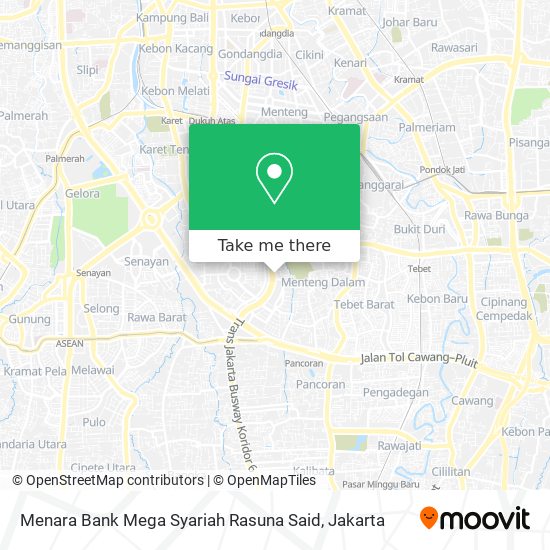 Menara Bank Mega Syariah Rasuna Said map