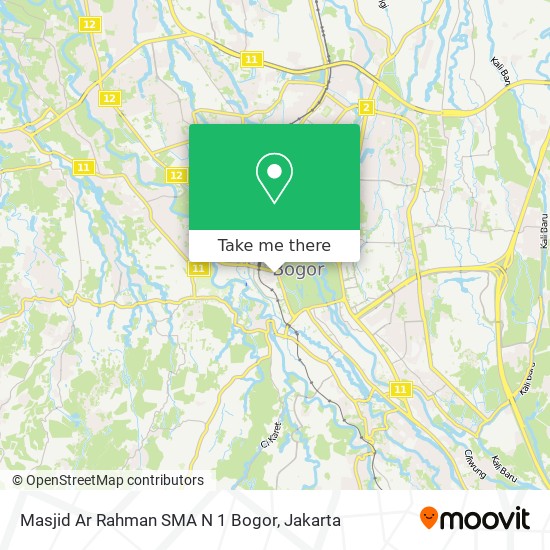 Masjid Ar Rahman SMA N 1 Bogor map
