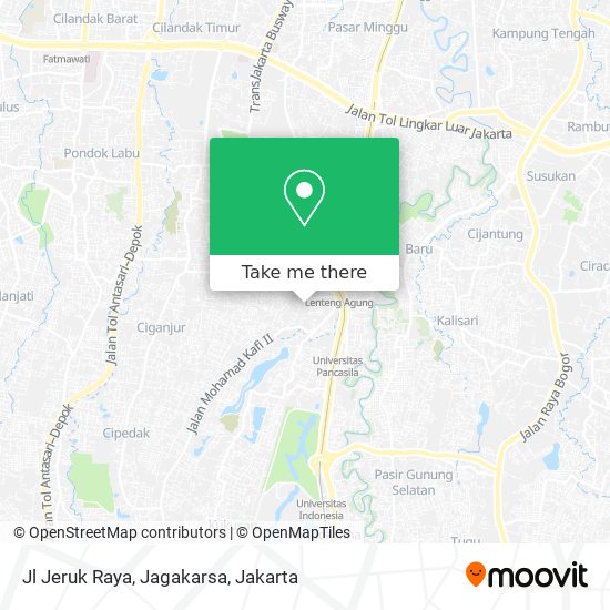 Jl Jeruk Raya, Jagakarsa map