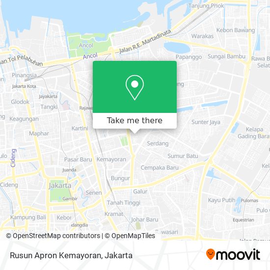 Rusun Apron Kemayoran map