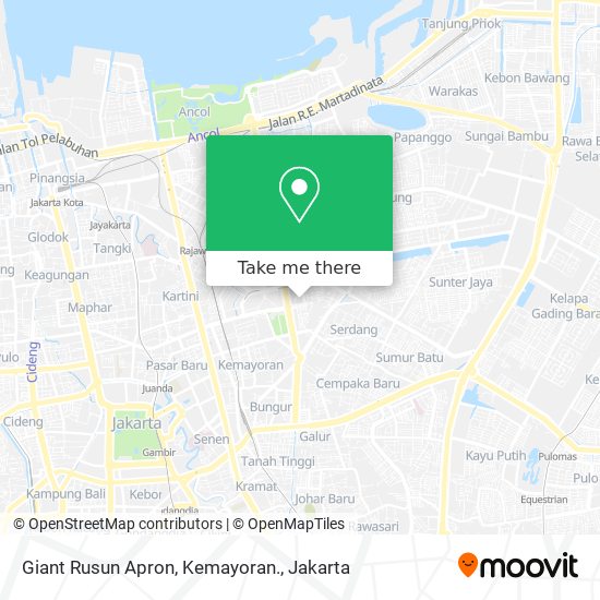 Giant Rusun Apron, Kemayoran. map