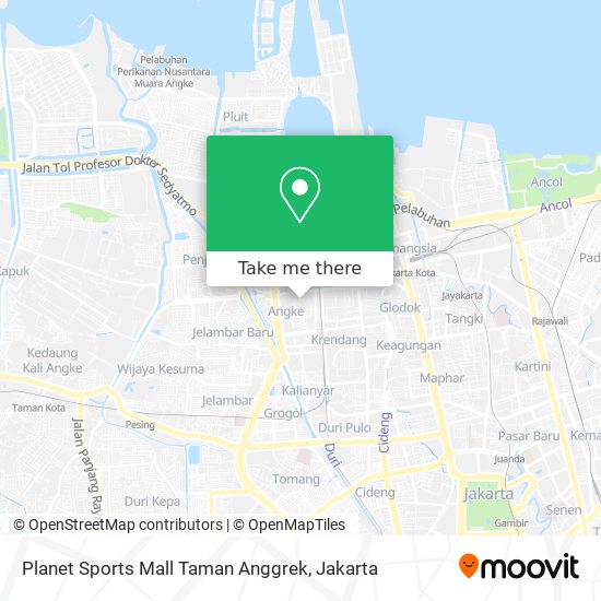 Planet Sports Mall Taman Anggrek map