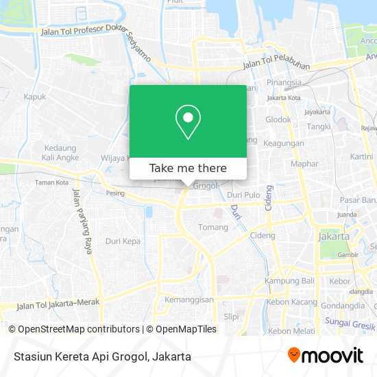 Stasiun Kereta Api Grogol map