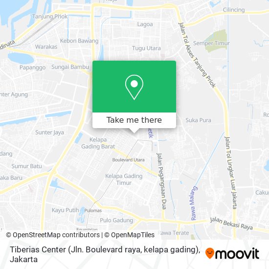 Tiberias Center (Jln. Boulevard raya, kelapa gading) map