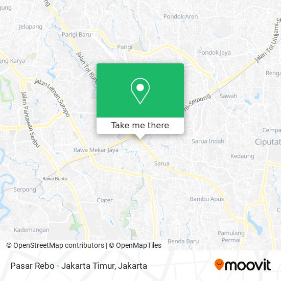 Pasar Rebo - Jakarta Timur map