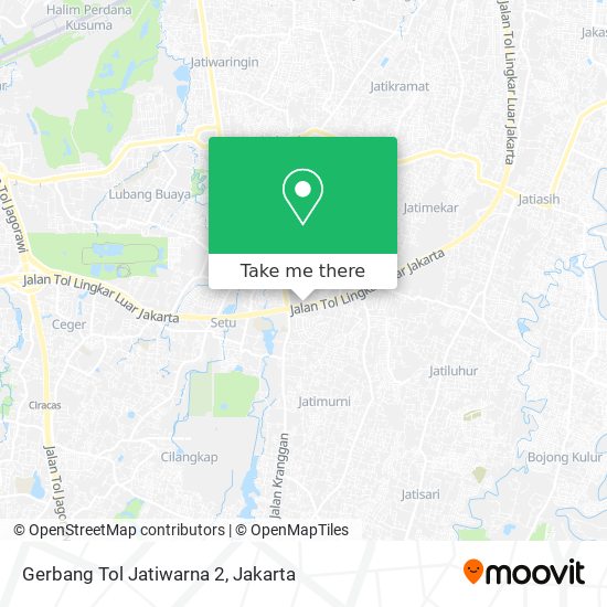 Gerbang Tol Jatiwarna 2 map