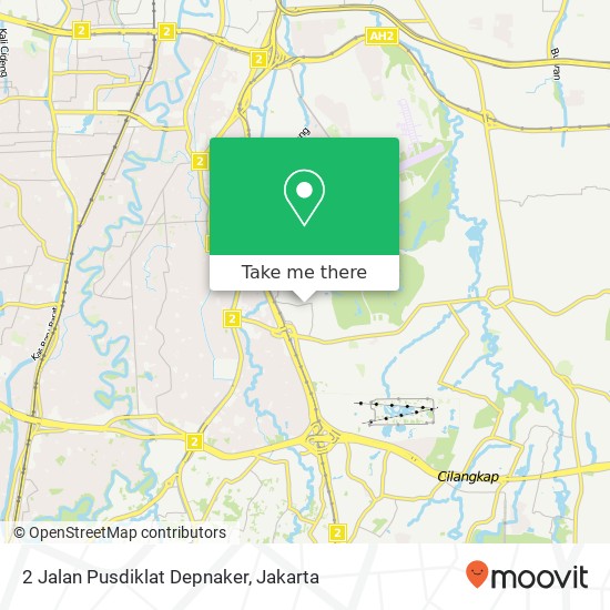 2 Jalan Pusdiklat Depnaker map