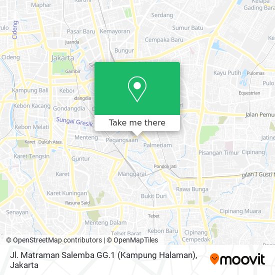 Jl. Matraman Salemba GG.1 (Kampung Halaman) map