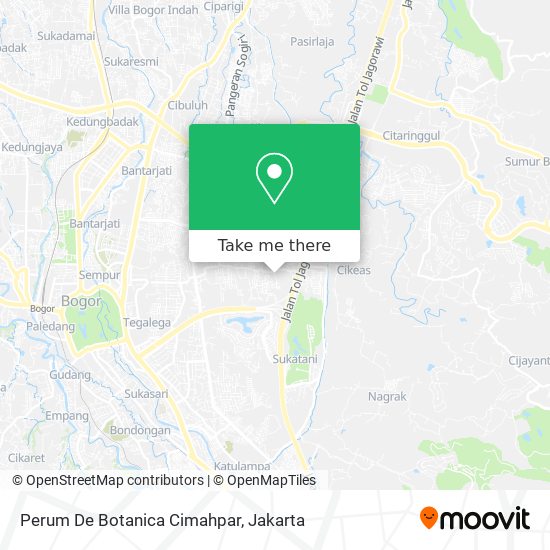 Perum De Botanica Cimahpar map