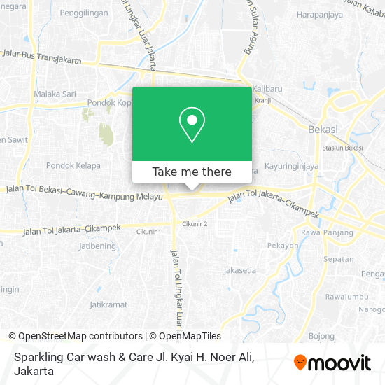 Sparkling Car wash & Care Jl. Kyai H. Noer Ali map