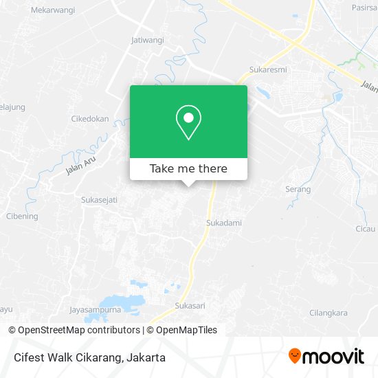 Cifest Walk Cikarang map