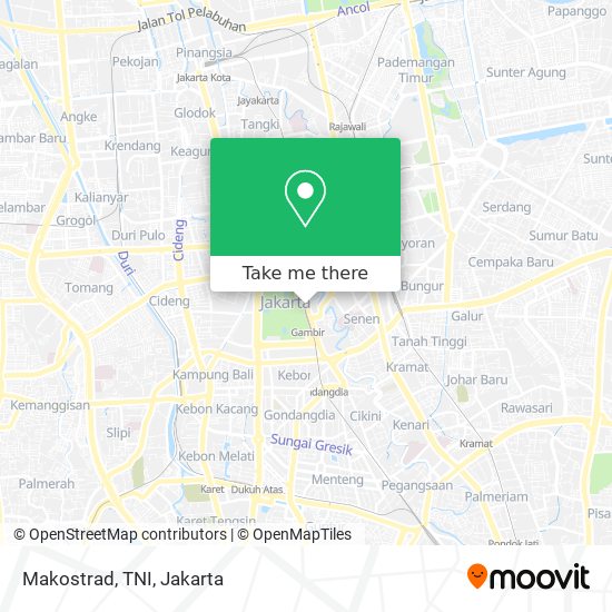 Makostrad, TNI map