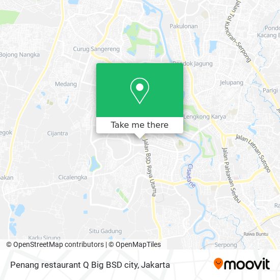 Penang restaurant Q Big BSD city map