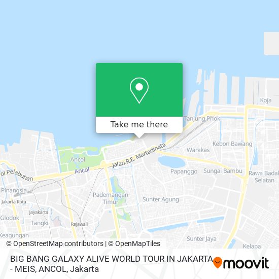 BIG BANG GALAXY ALIVE WORLD TOUR IN JAKARTA - MEIS, ANCOL map