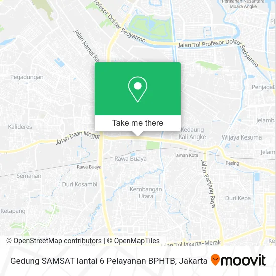Gedung SAMSAT lantai 6 Pelayanan BPHTB map