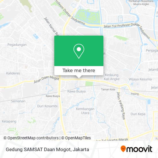 Gedung SAMSAT Daan Mogot map