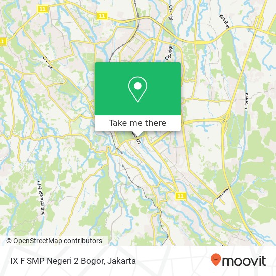 IX F SMP Negeri 2 Bogor map