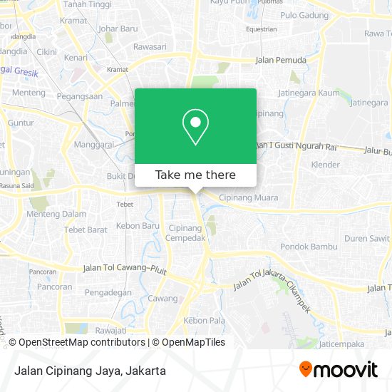 Jalan Cipinang Jaya map