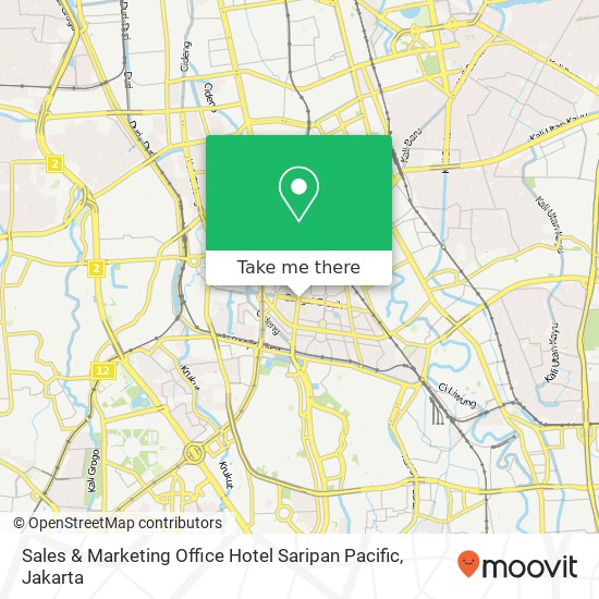 Sales & Marketing Office Hotel Saripan Pacific map