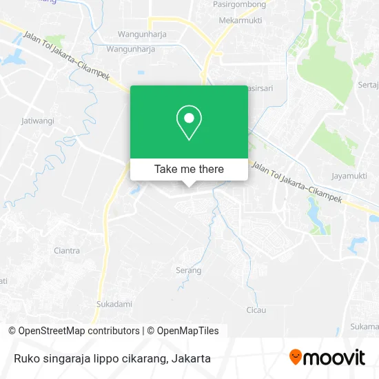 Ruko singaraja lippo cikarang map