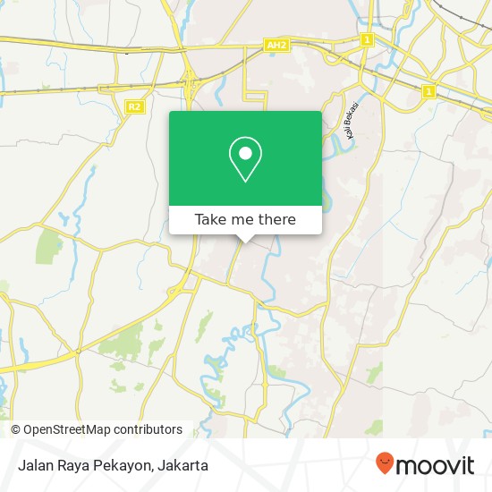 Jalan Raya Pekayon map