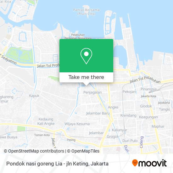 Pondok nasi goreng Lia - jln Keting map