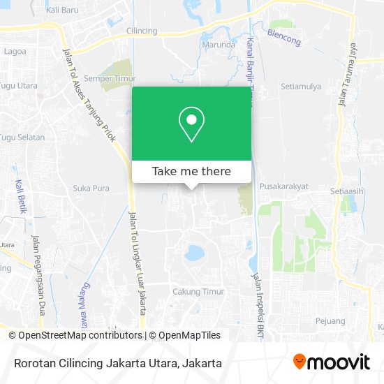 Rorotan Cilincing Jakarta Utara map